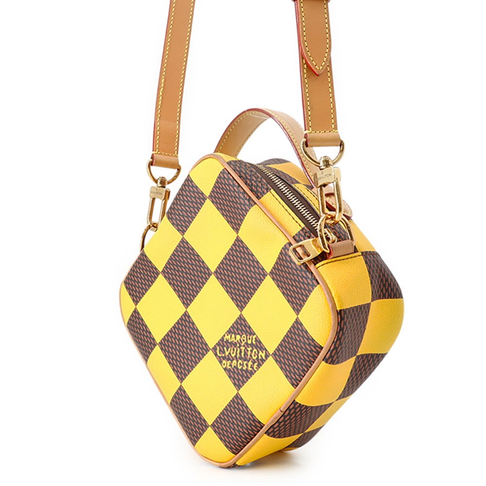 LOUIS VUITTON Chess Messenger Damier・Pop JauneMatt N40562