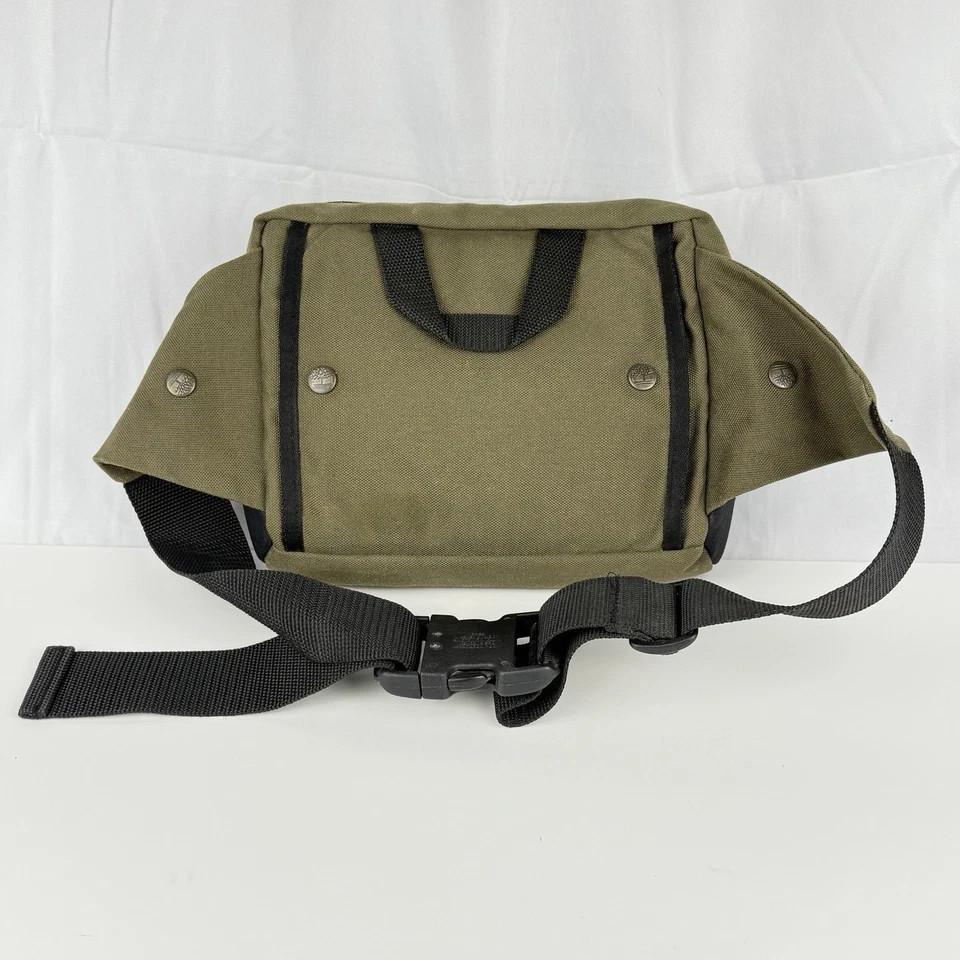 VTG Y2K Timberland Waist Pack Adjustable Hiking Outdoors Multi Compartment