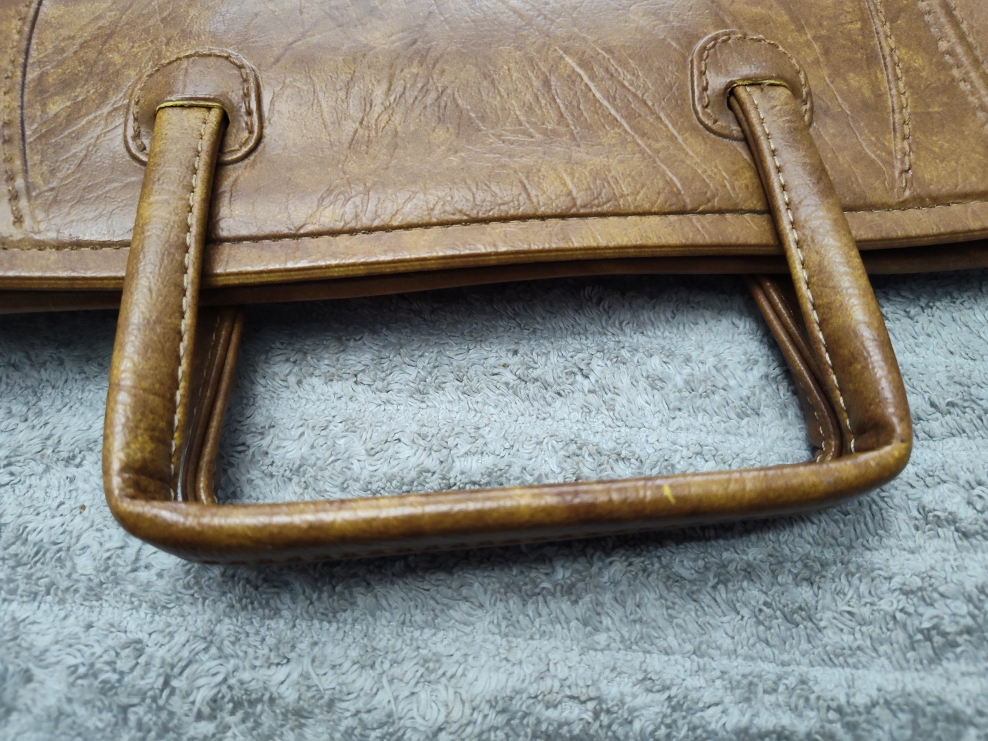 Vtg 1975 American Luggage Works Escort Brown Leather Briefcase Portfolio Attache