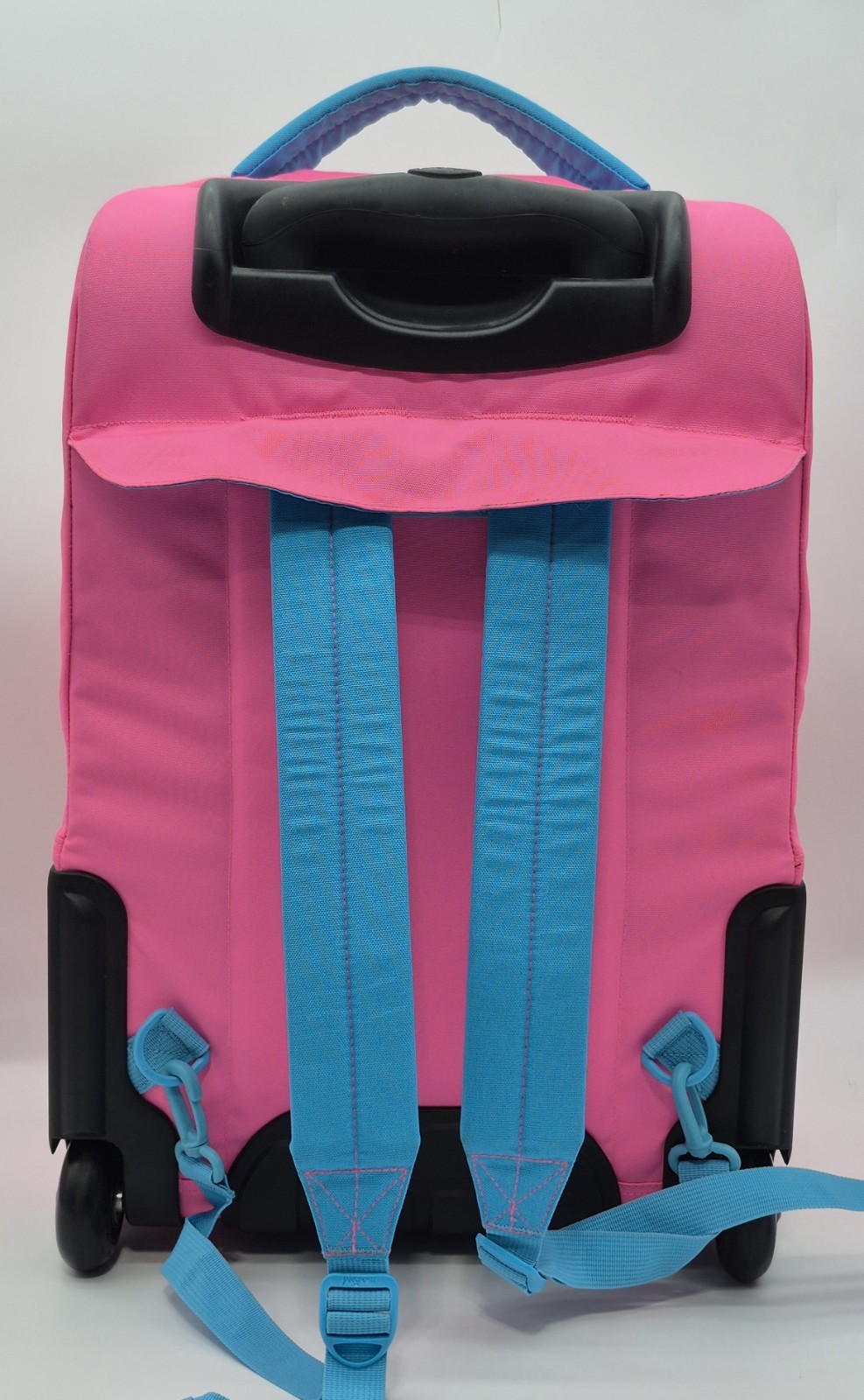 JanSport Rolling School Backpack Carry On Travel Luggage Neon Lrg THE9 Rare VHTF