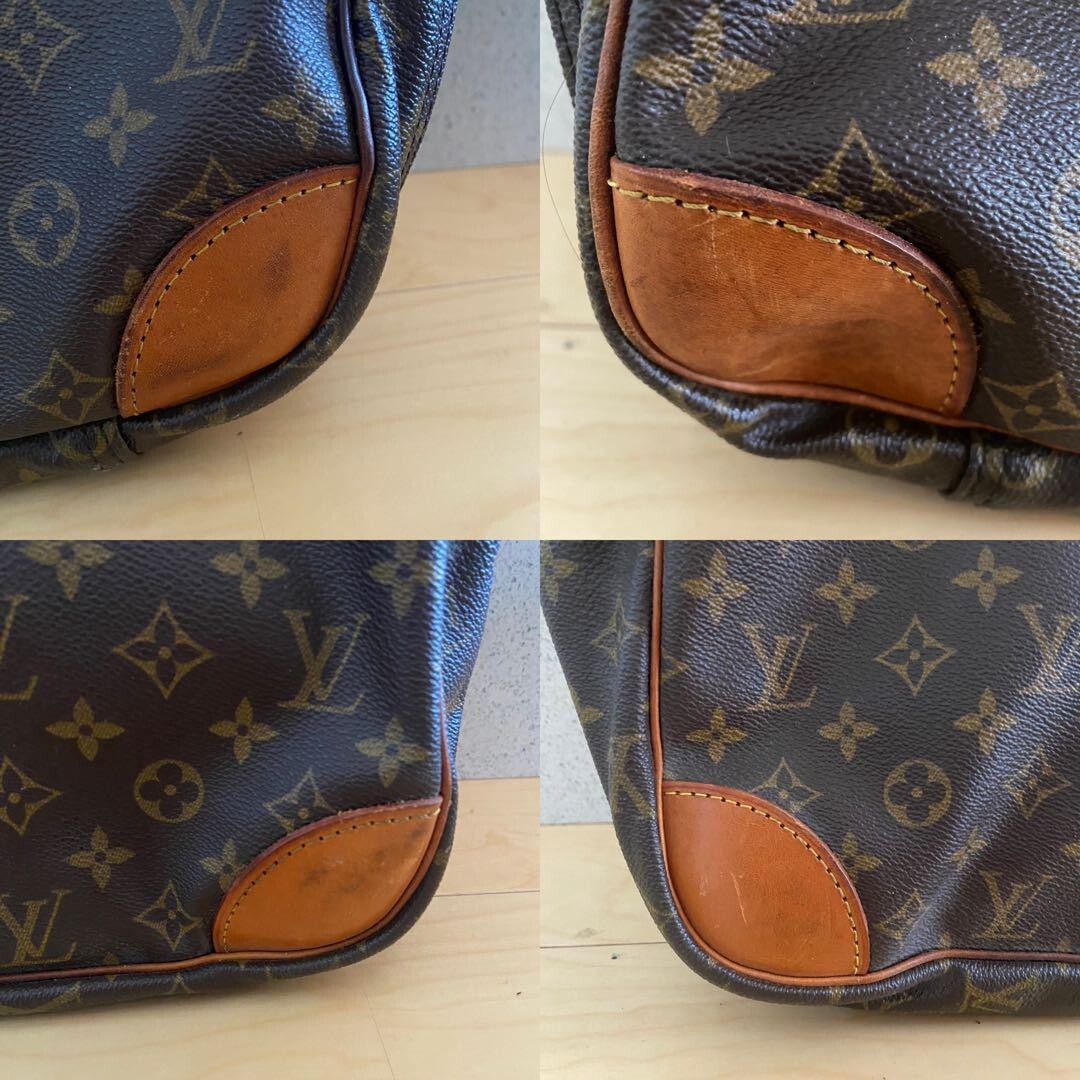 Authentic LOUIS VUITTON Sirius Monogram Double zipper soft suitcase Travel bag