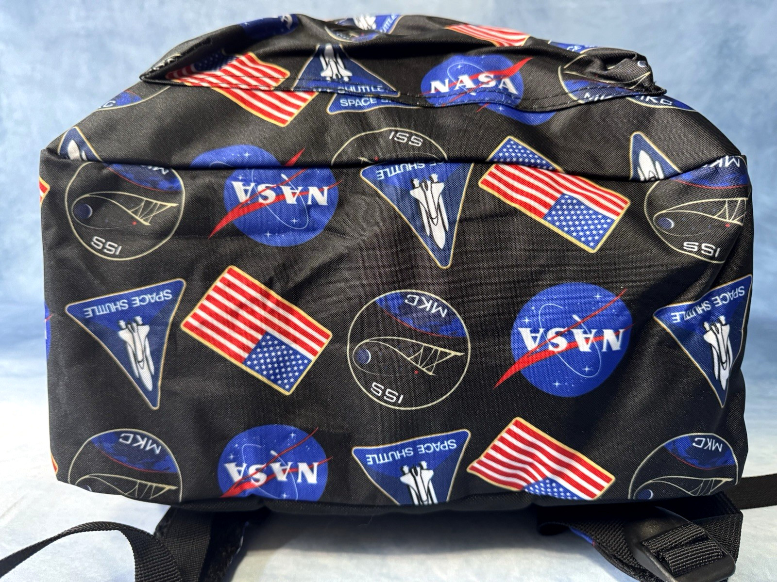 NASA Backpack Bioworld Apollo 11 Space Shuttle Patch Travel Book Bag