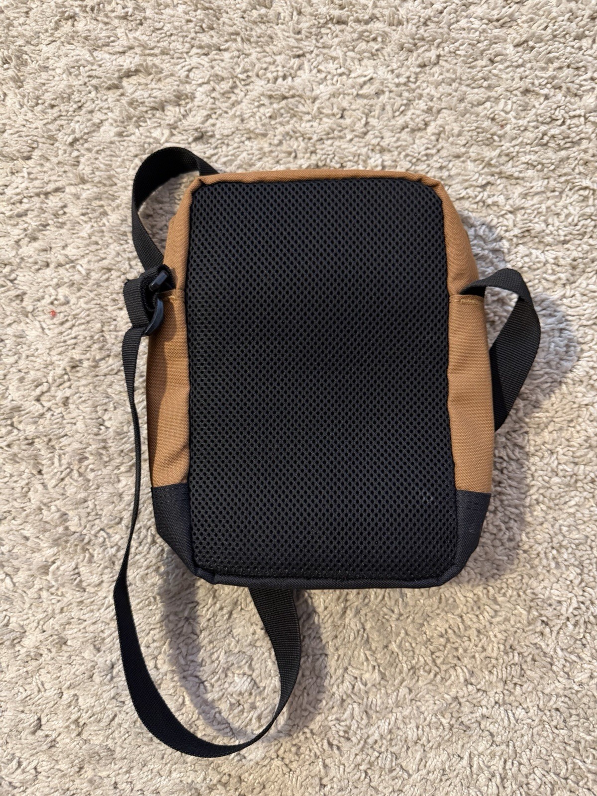Carhartt Crossbody Zip Bag Small Brown/Black Adjustable Strap Sling