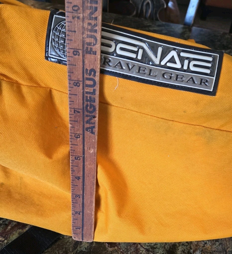 Senate OG Travel Gear Backpack YELLOW VTG Rollerblade Skate Holder Bag RaRe READ