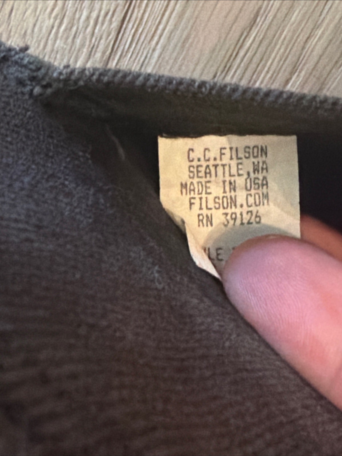 Vintage Filson 70048 Black Rugged Twill Tote Bag | Made in USA | Rare Sample