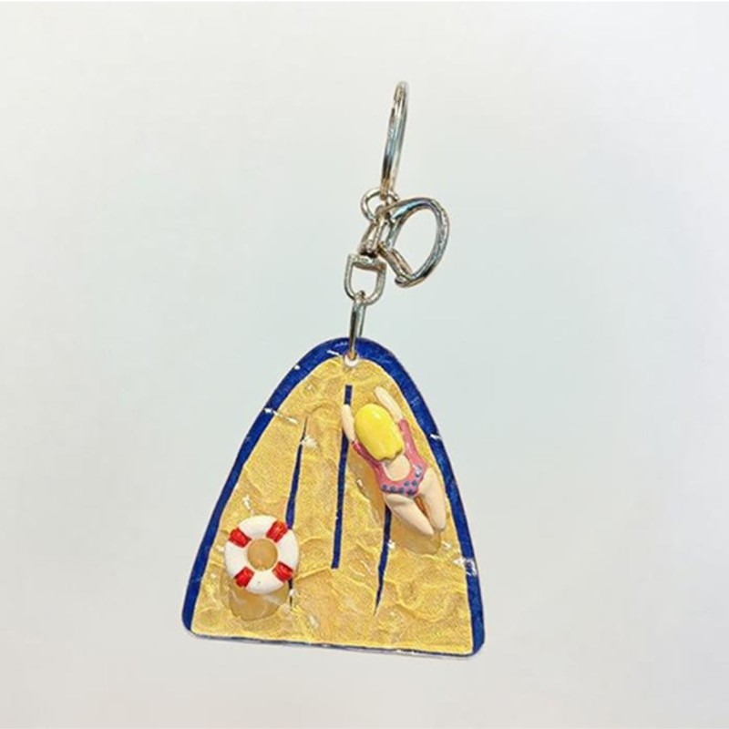 Strong Acrylic Keychain for Couples Gym Swimming Pool Accessories Decoration