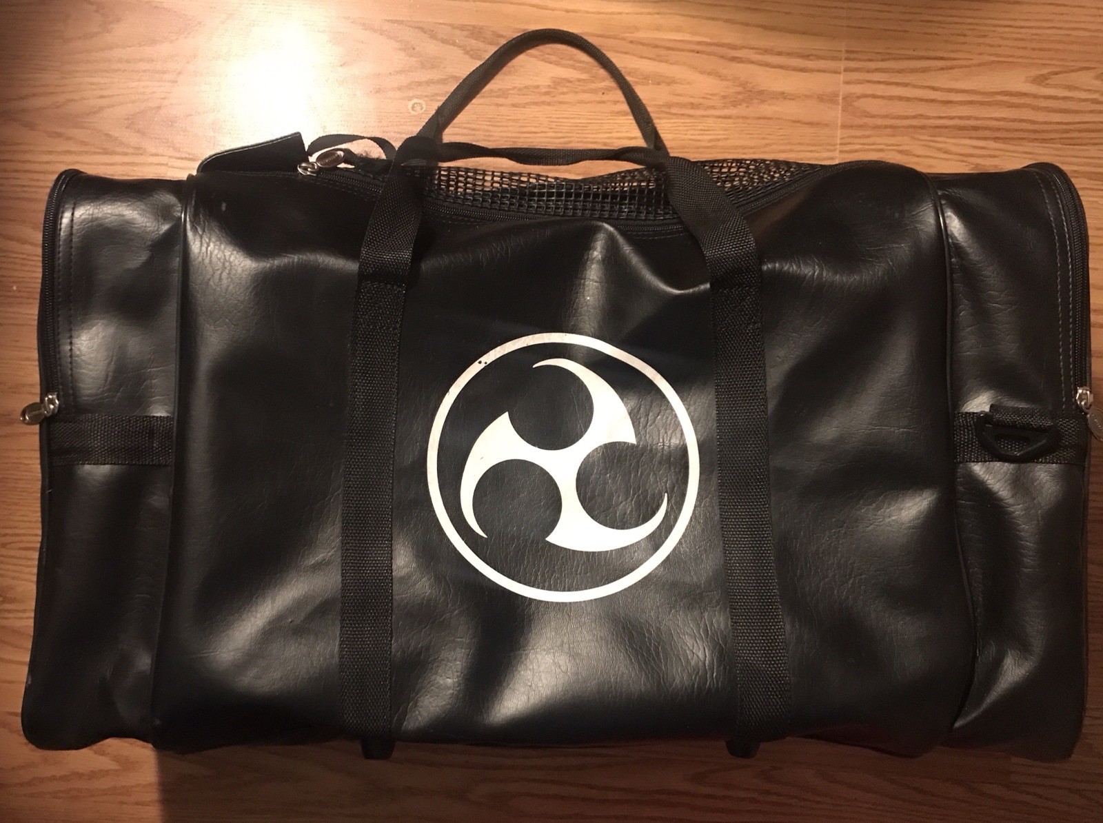 Large Black Mitsu Trinity Logo Duffel Gym Bag Mixed Martial Arts MMA Travel Bag