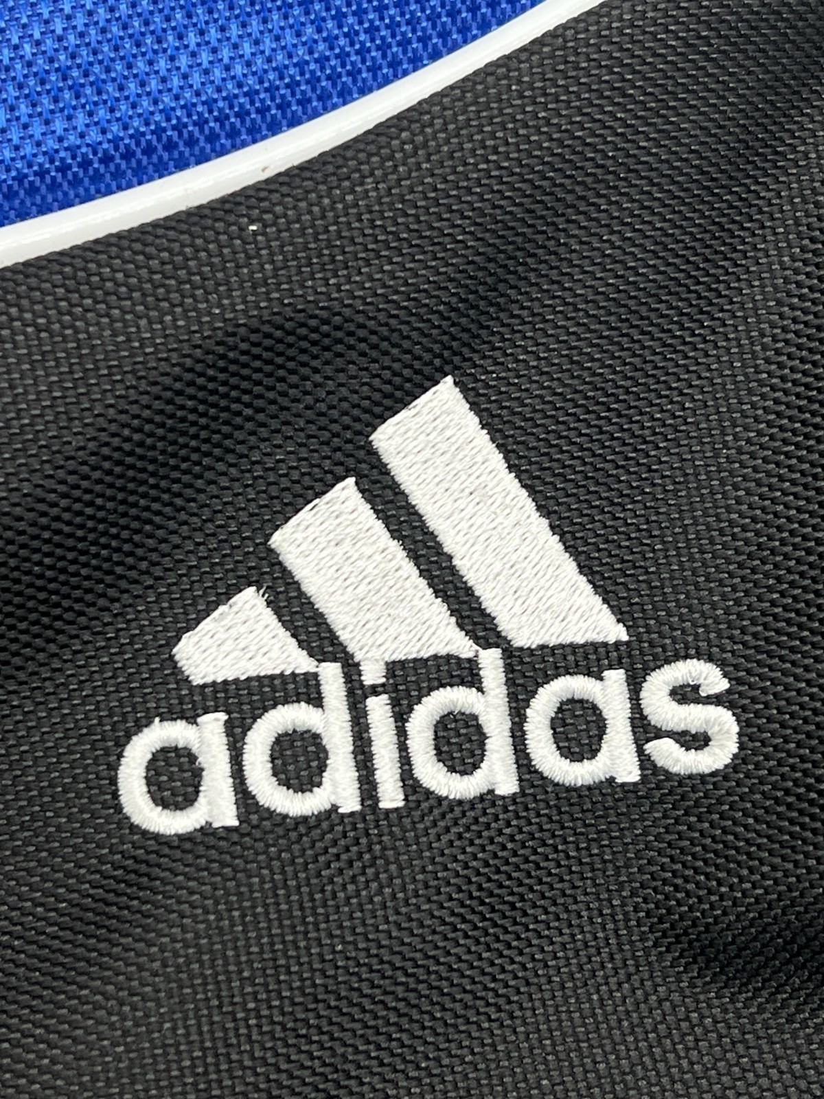 Adidas Blue w/ Black Alliance II Drawstring Backpack w/ Media Safe Lined Pocket