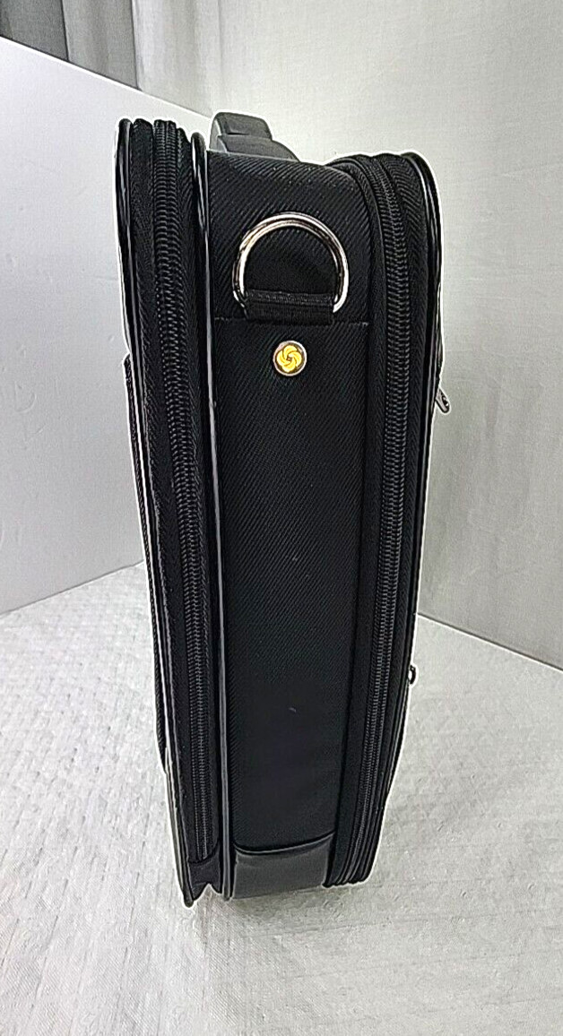 Samsonite Proteo Formal Briefcase 14”x17.5″x4″ Black Business Luggage