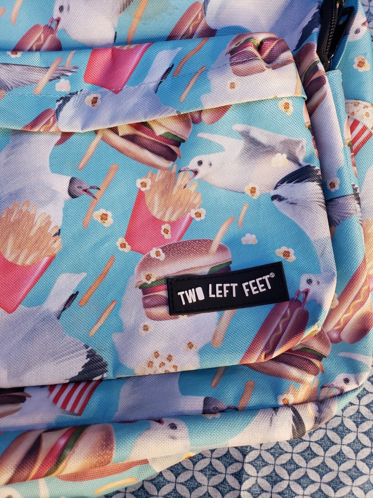 TWO LEFT FEET BACKPACK – BIRD FEED (BIG 17X12X6 INCHES