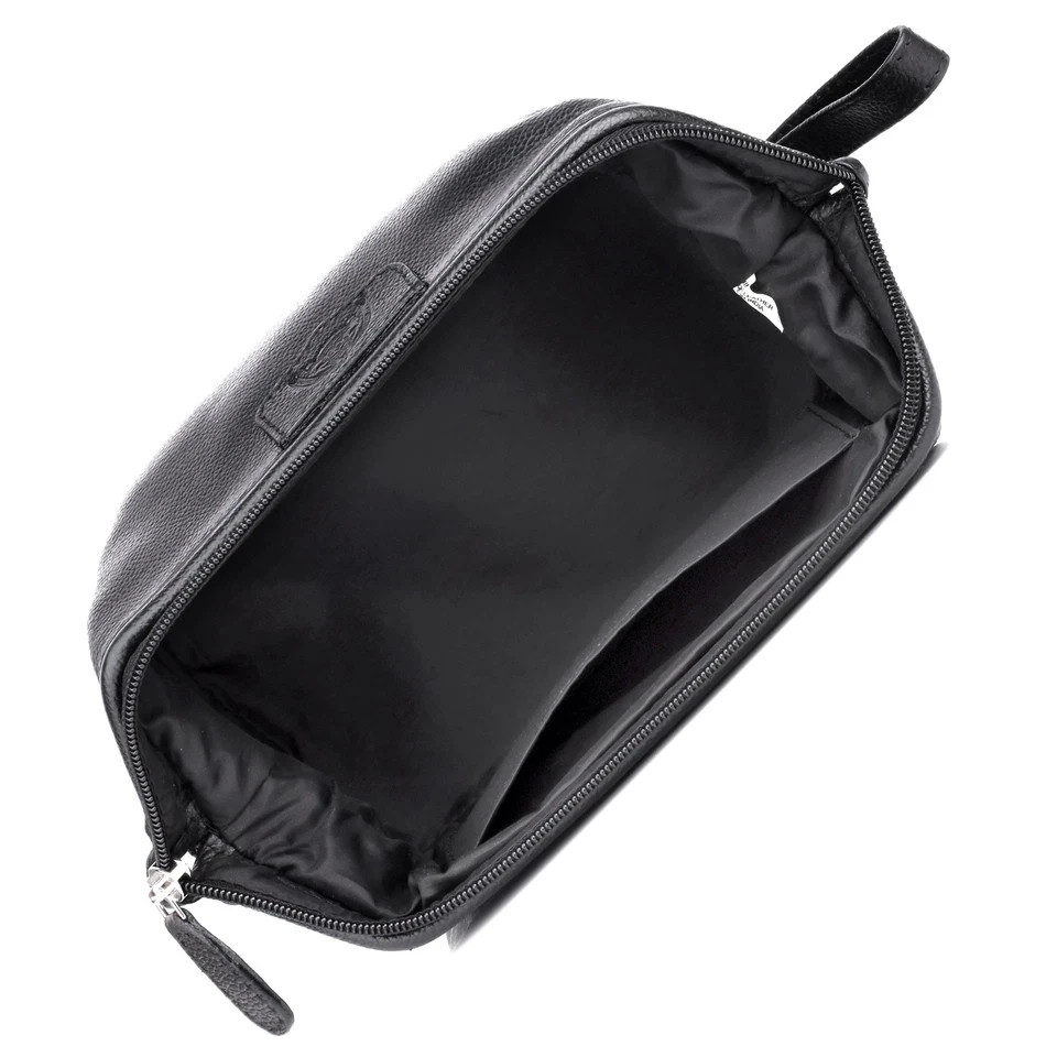 Dopp® Leather Mini-Framed Travel Shave Kit Black