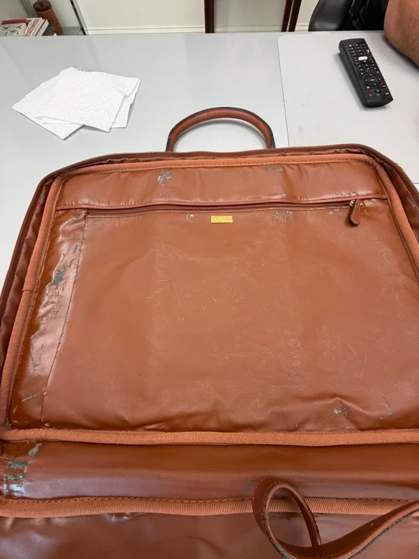 Stefano Serapian Attache Case Genuine Leather w/Strap Retails at $1,500.00