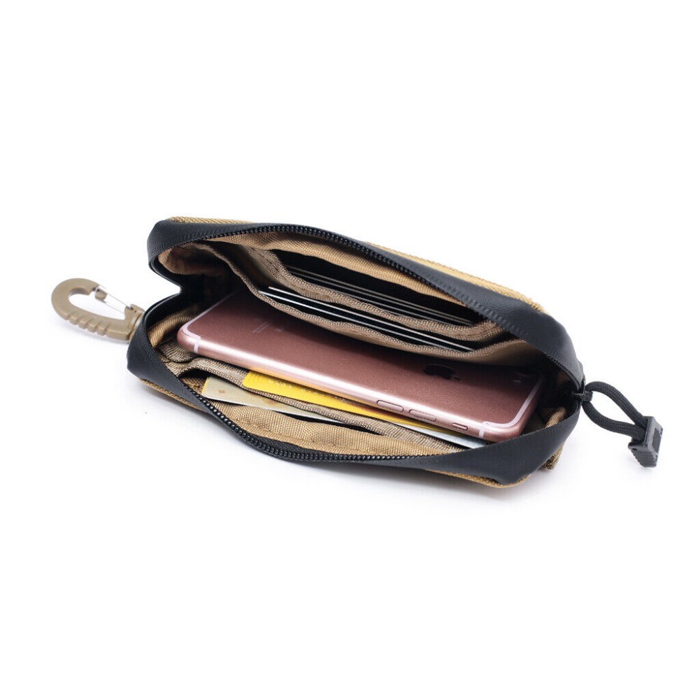 Tactical Molle Pouch Wallet EDC Waist Bag Men Key Card Holder Outdoor Pack Bag