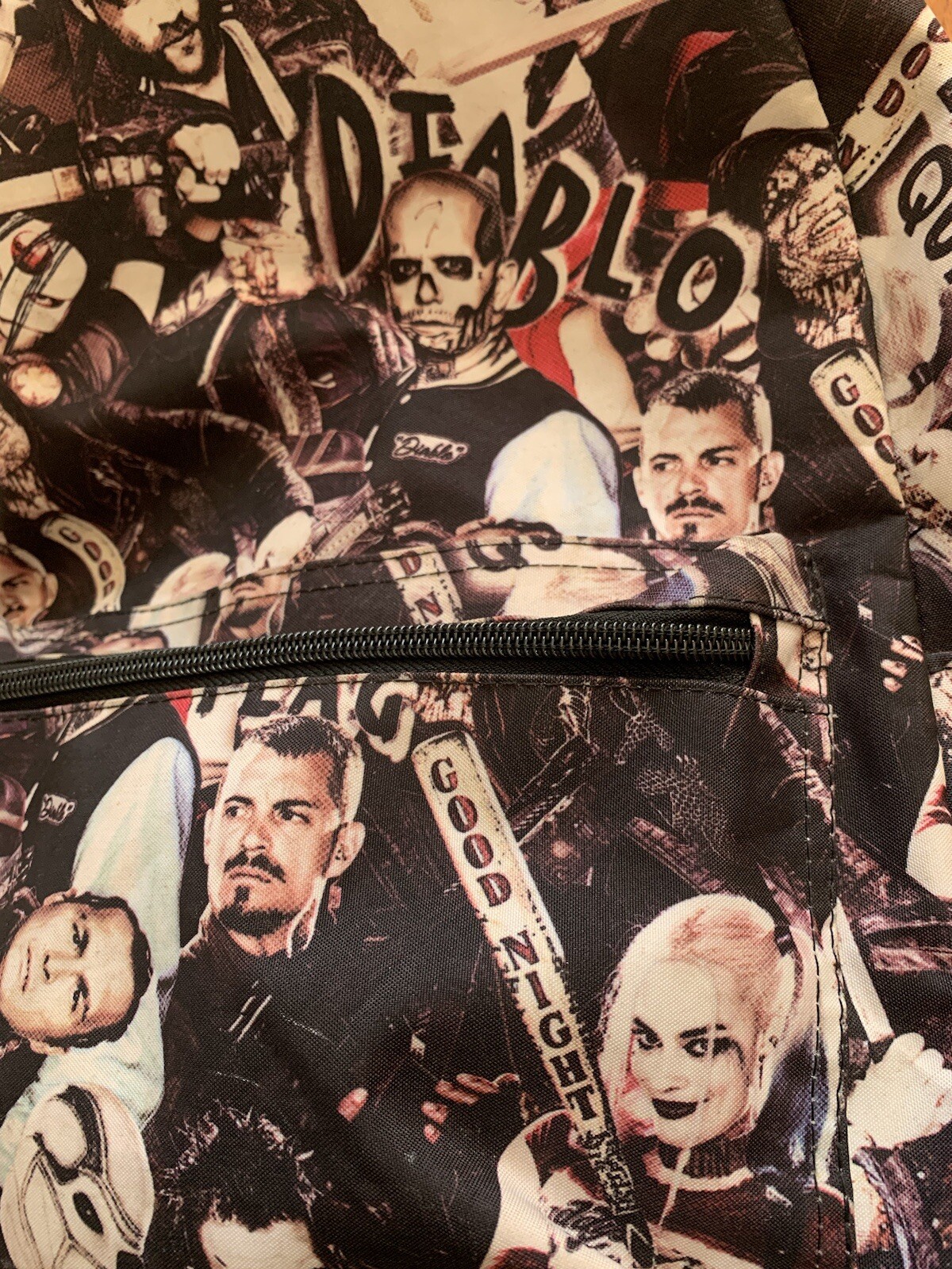 Suicide Squad Harley Quinn Backpack All Over Print DC Book Bag