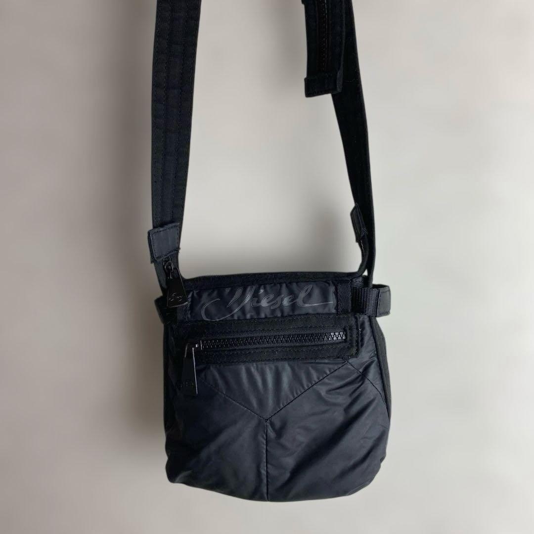 Diesel Men Vintage Archive Shoulder Bag Zipper 16x16cm Luxury Stylish Casual ITA