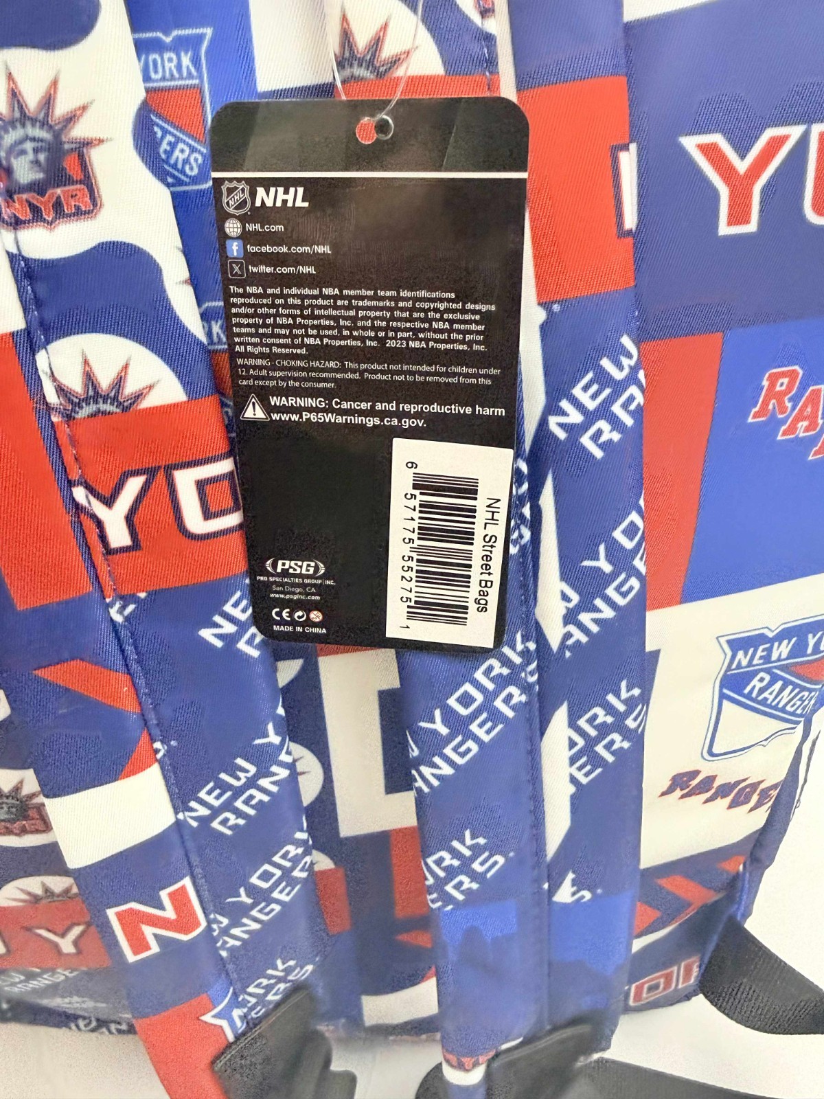 New York Rangers All-Over Print Backpack – Official NHL Licensed Product