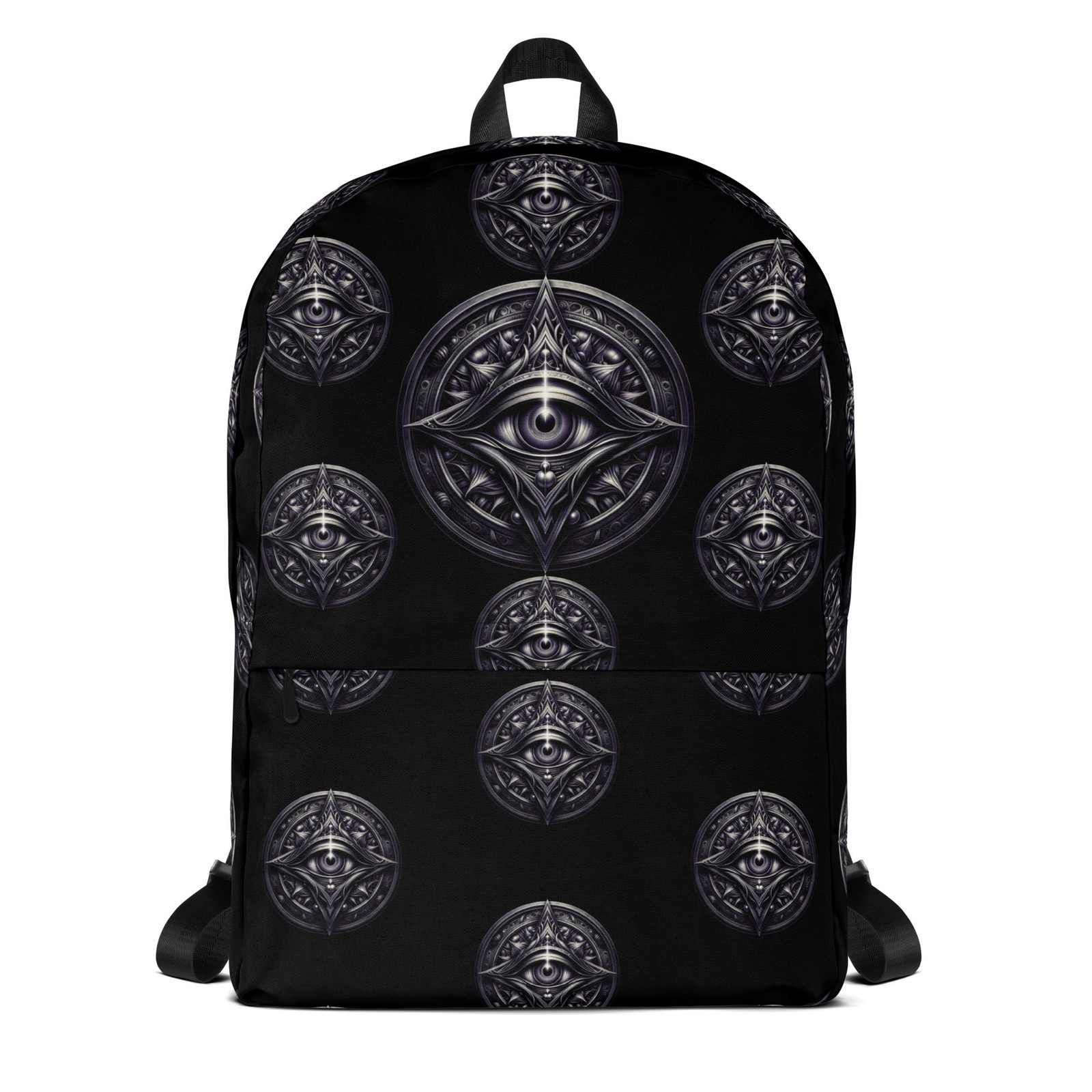 Goth Illuminati Eye Backpack Occult All-Seeing Pattern Bag Gift Gothic
