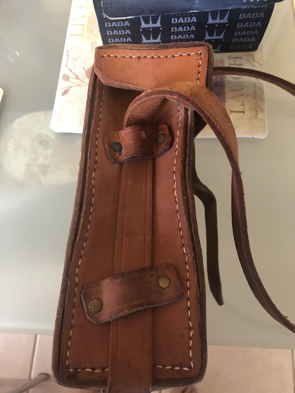 Vintage Stelzig Saddlery Co Cross Rectangular Bag .