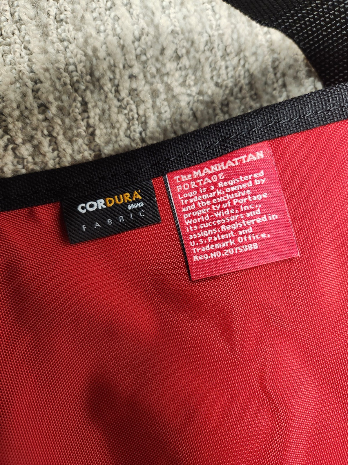 Manhattan Portage Messenger Bag Black Cordura Fabric Laptop Book Durable Canvas