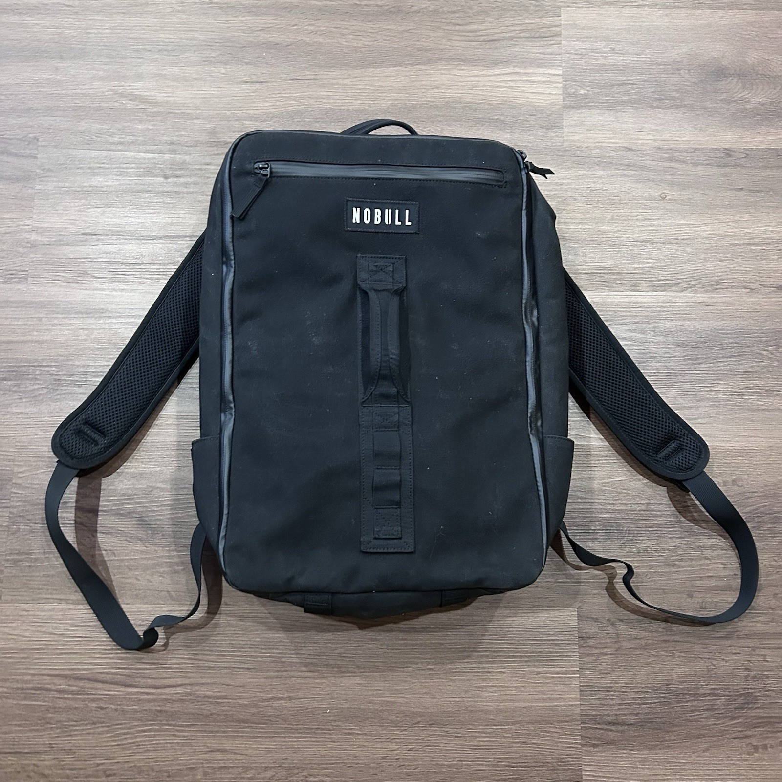 NOBULL Canvas Cotton Black Backpack 23L Gym Lifting Bodybuilding Bag Laptop