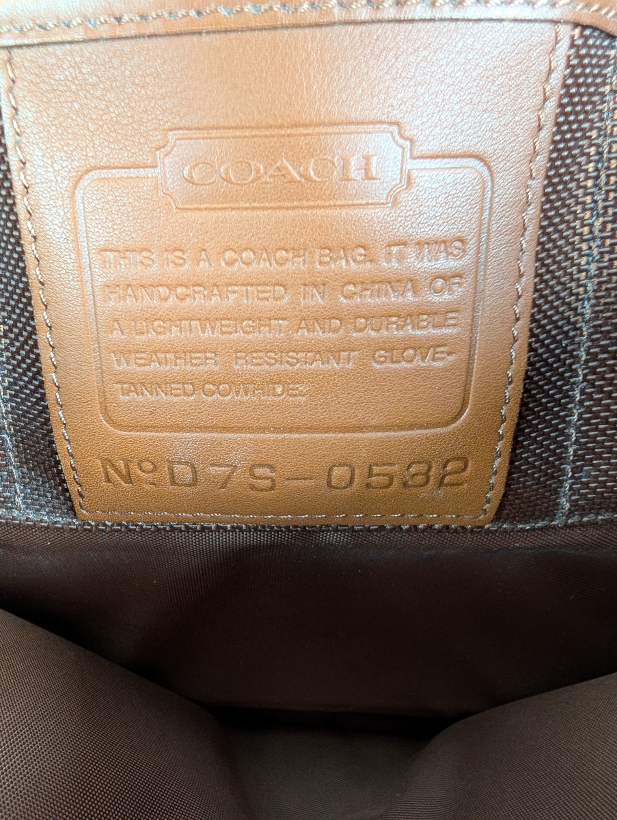 COACH Prescott #0532 British Tan Briefcase Men’s Belt Glove Leather