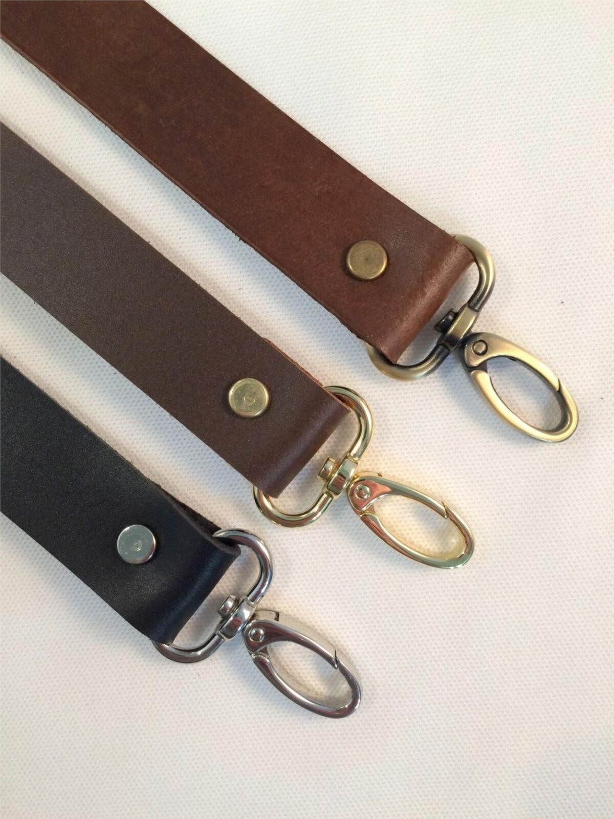 1″ Quality Wide Leather Cross Body Purse Bag Strap NEW 5 Lengths 3 Colors