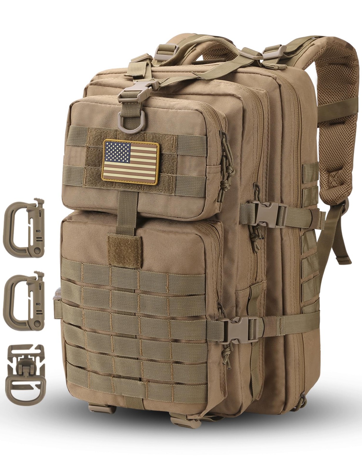Hannibal Tactical MOLLE Assault Pack, Tactical Backpack Military Army Camping…