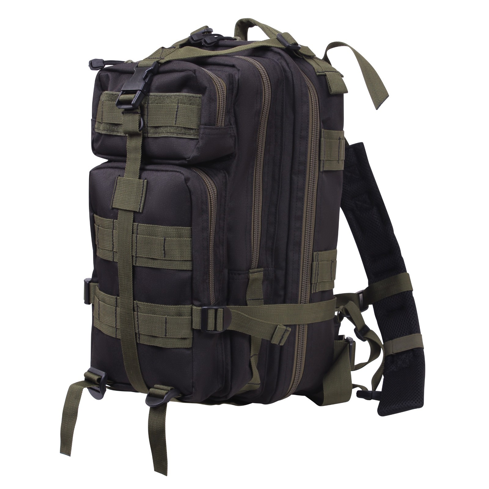 Rothco Medium Transport Black & Olive Drab Backpack (On Sale)