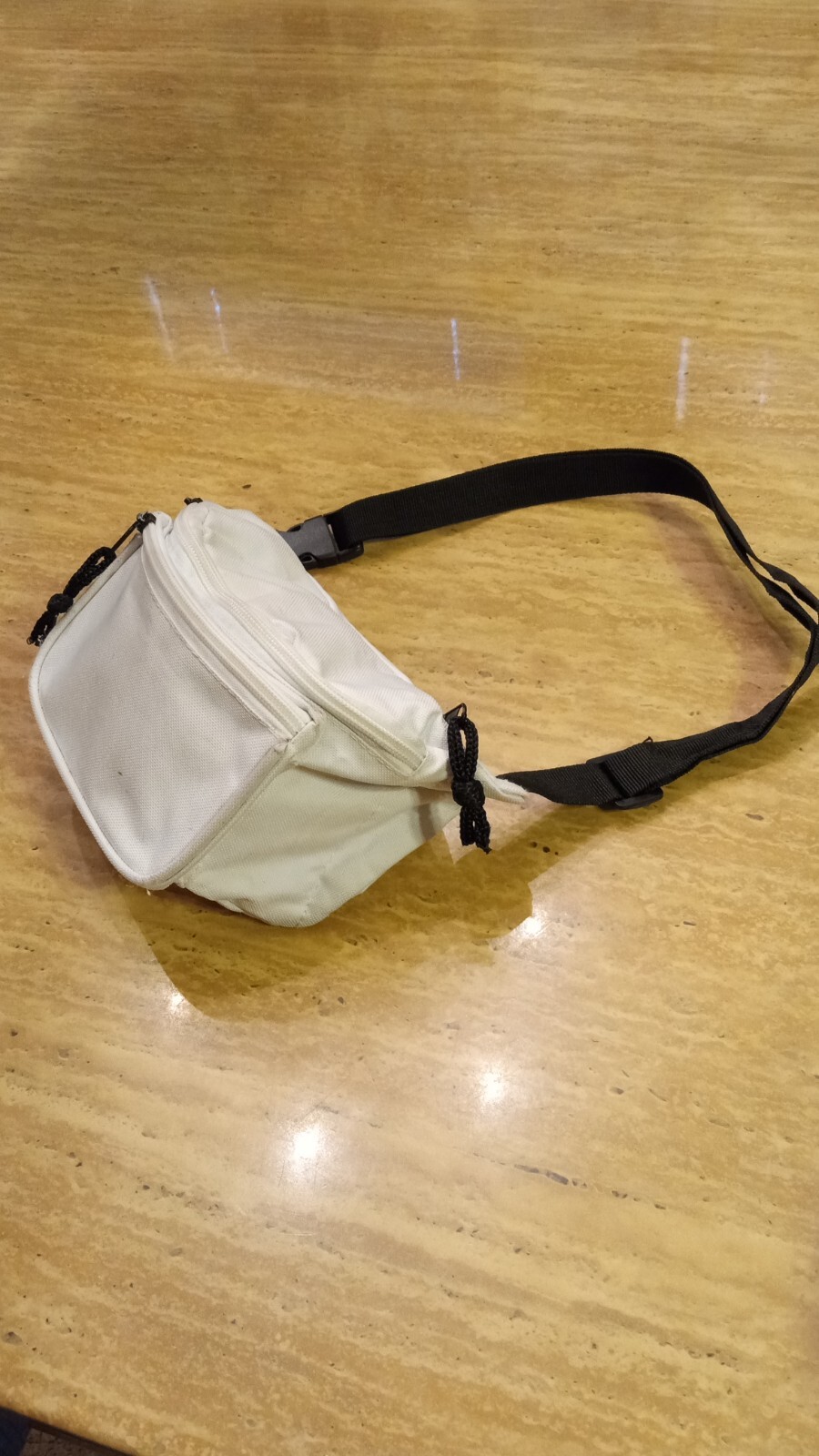 💥 Vintage 90s Dalix White Fanny Pack Sling Bag Carryall Small Travel Pack
