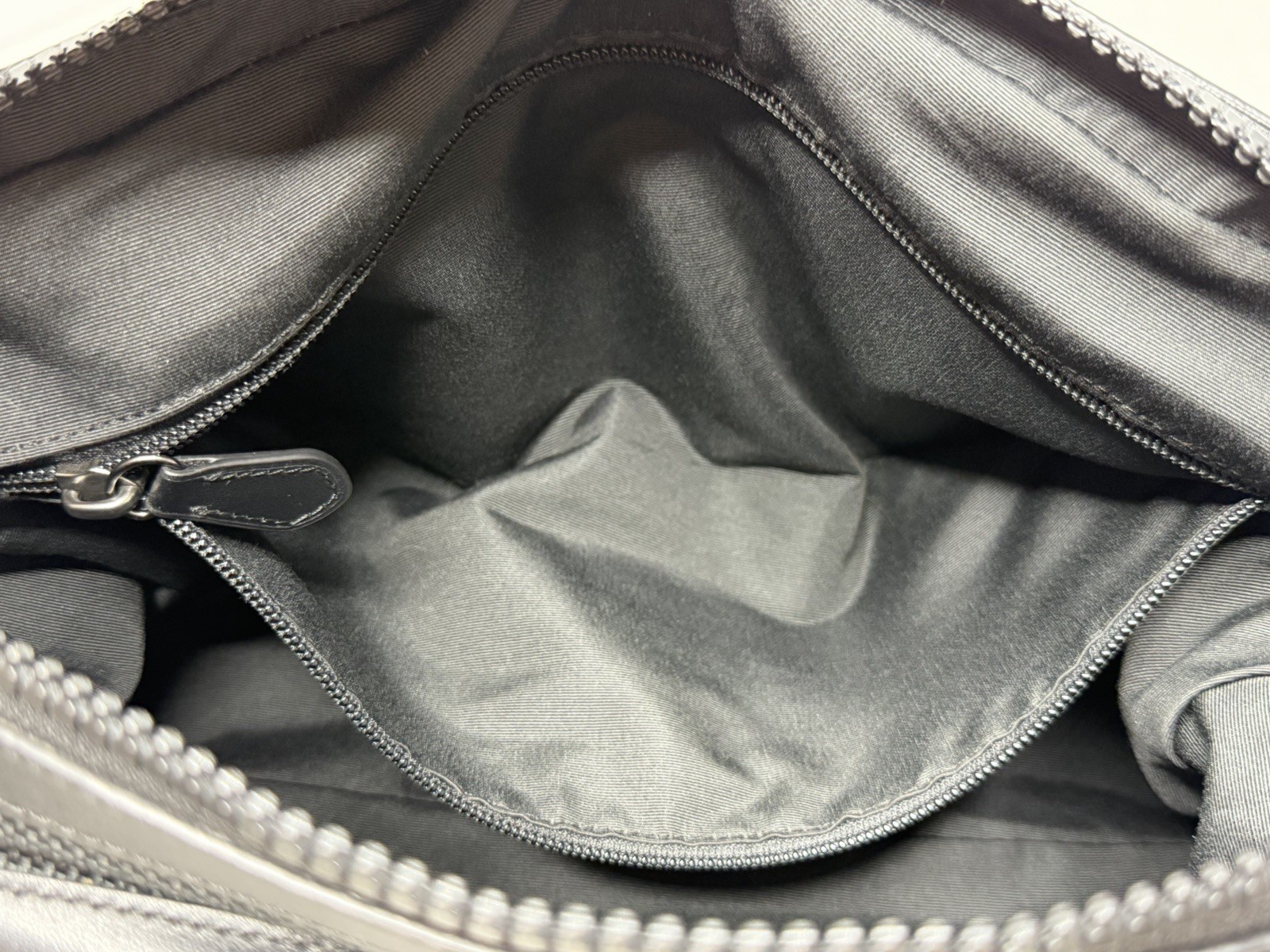 Coach Black Leather Canvas Top Handle Biker Messenger Crossbody Bag