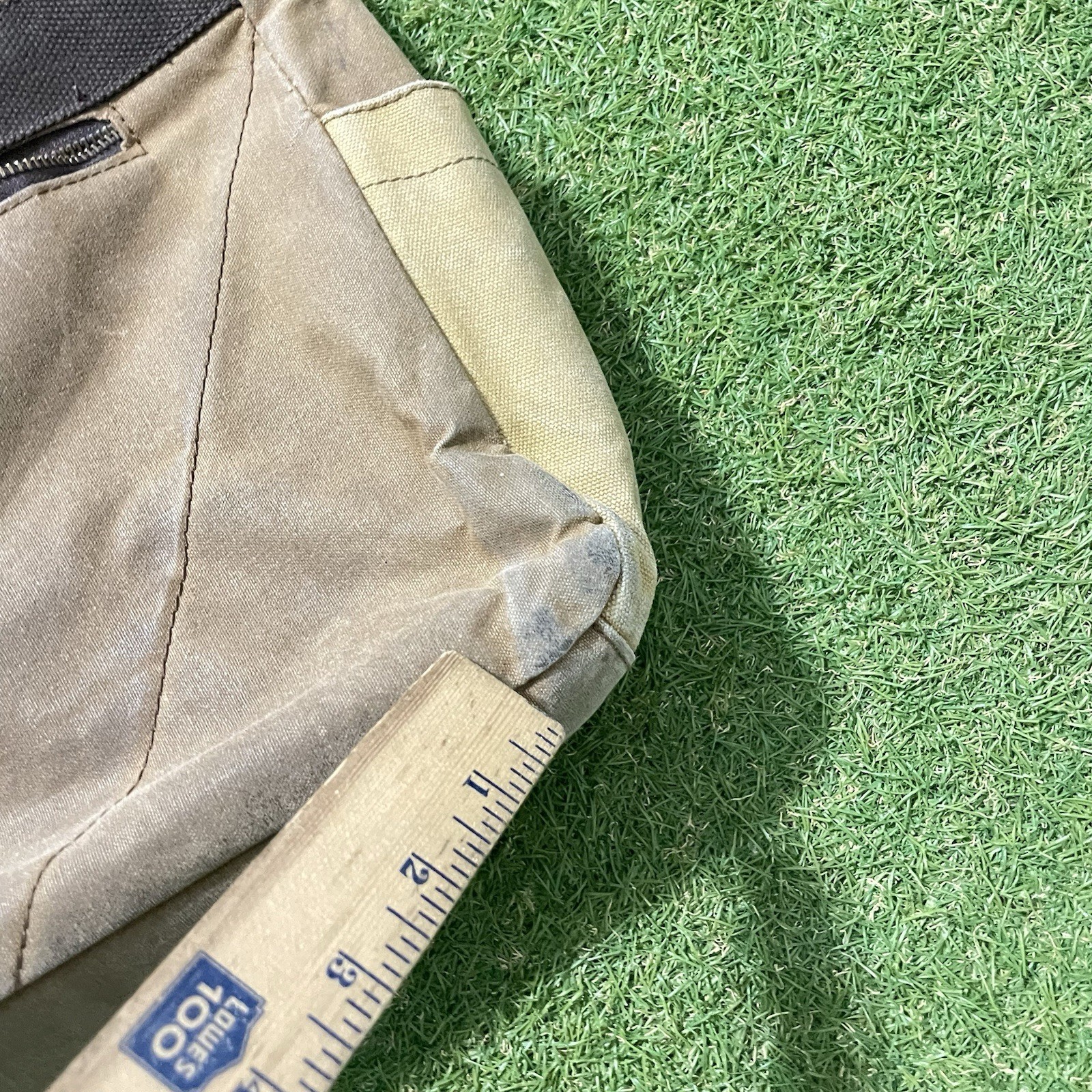 Newhey Messenger Bag Leather Canvas Laptop Retro Professional Shoulder Strap
