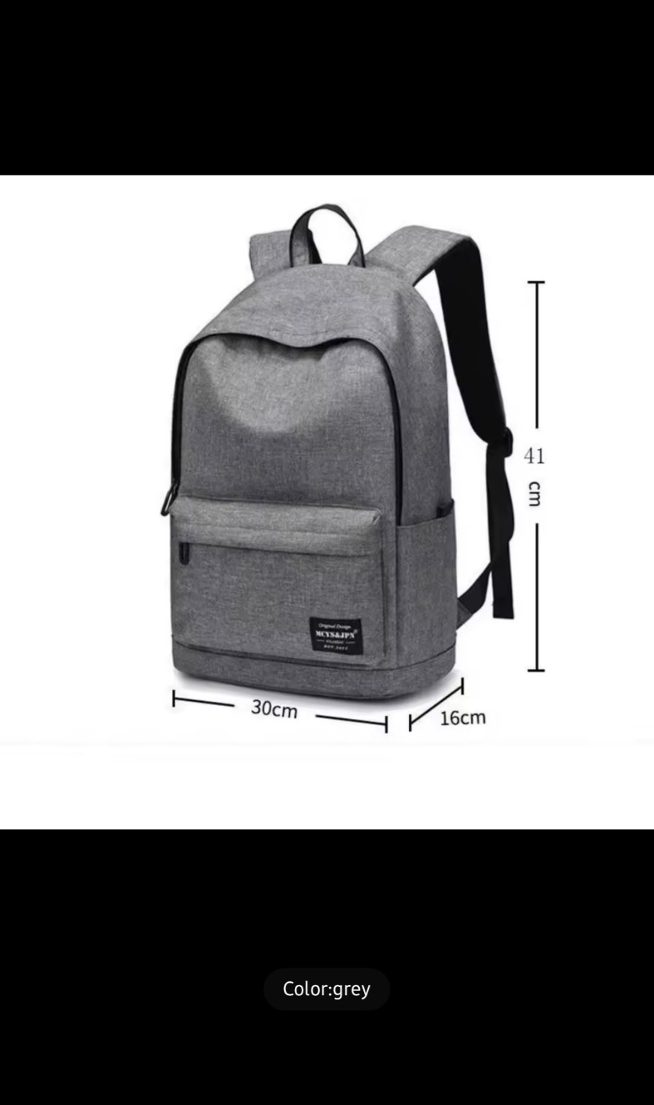 Men’s Minimalist Backpack Large Capacity Laptop School Bag Durable & Washable