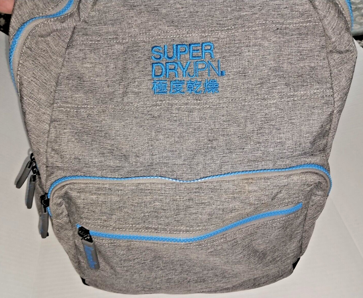 Backpack Superdry JPN Gray and Blue Unisex