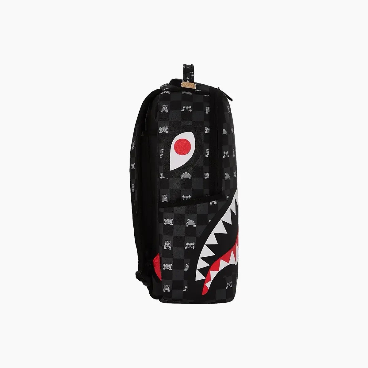 SPRAYGROUND LIMITED EDITION BACKPACK GREY PEEKING CHARACTER CHECK BLACK NEW 2026