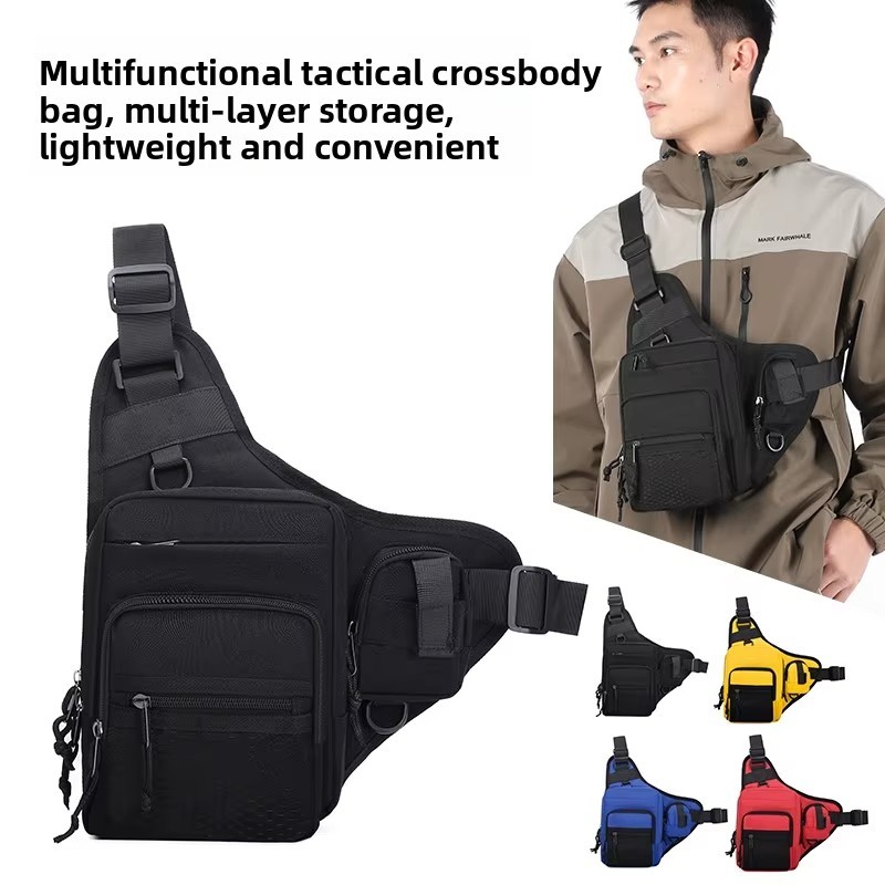Tactical Chest Pack Molle Waist Bag Crossbody Fanny Pack Men Hiking Camping US