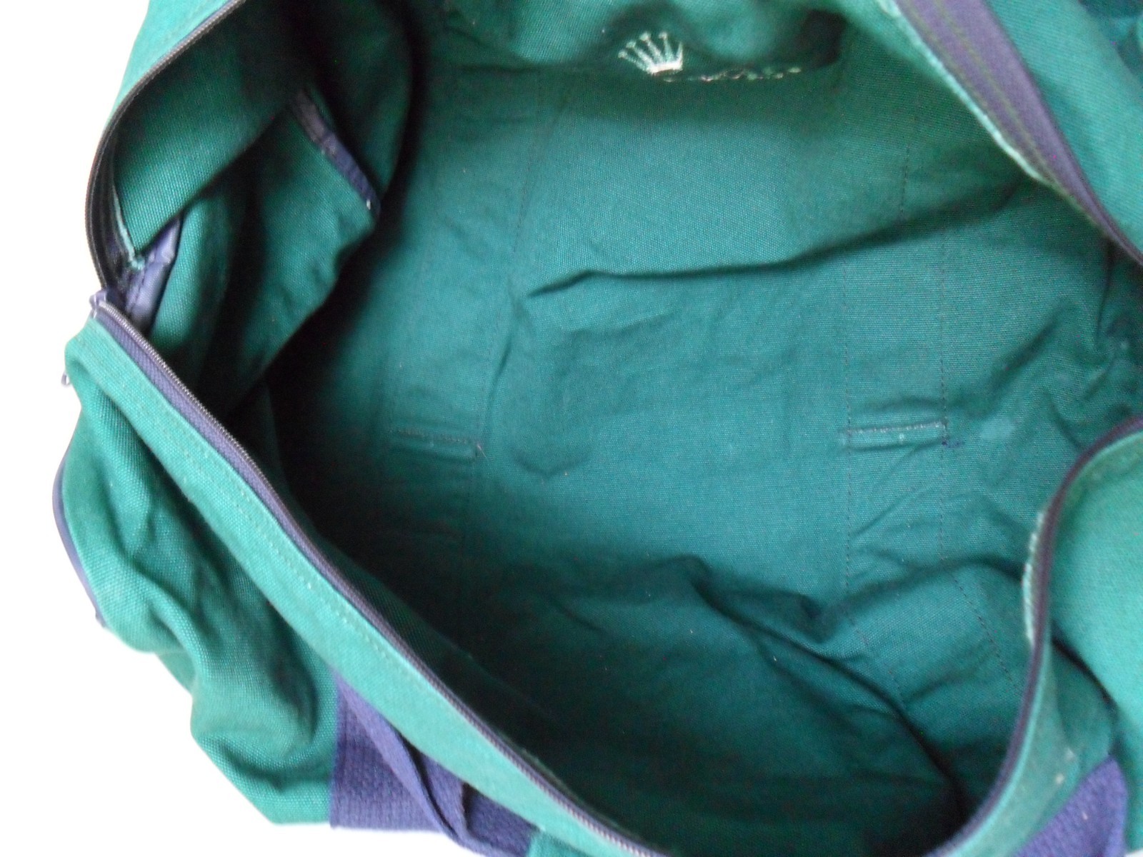 ROLEX Duffle Bag – Rolex Green – Durable Cotton Polyester Blend – Exc. Cond.