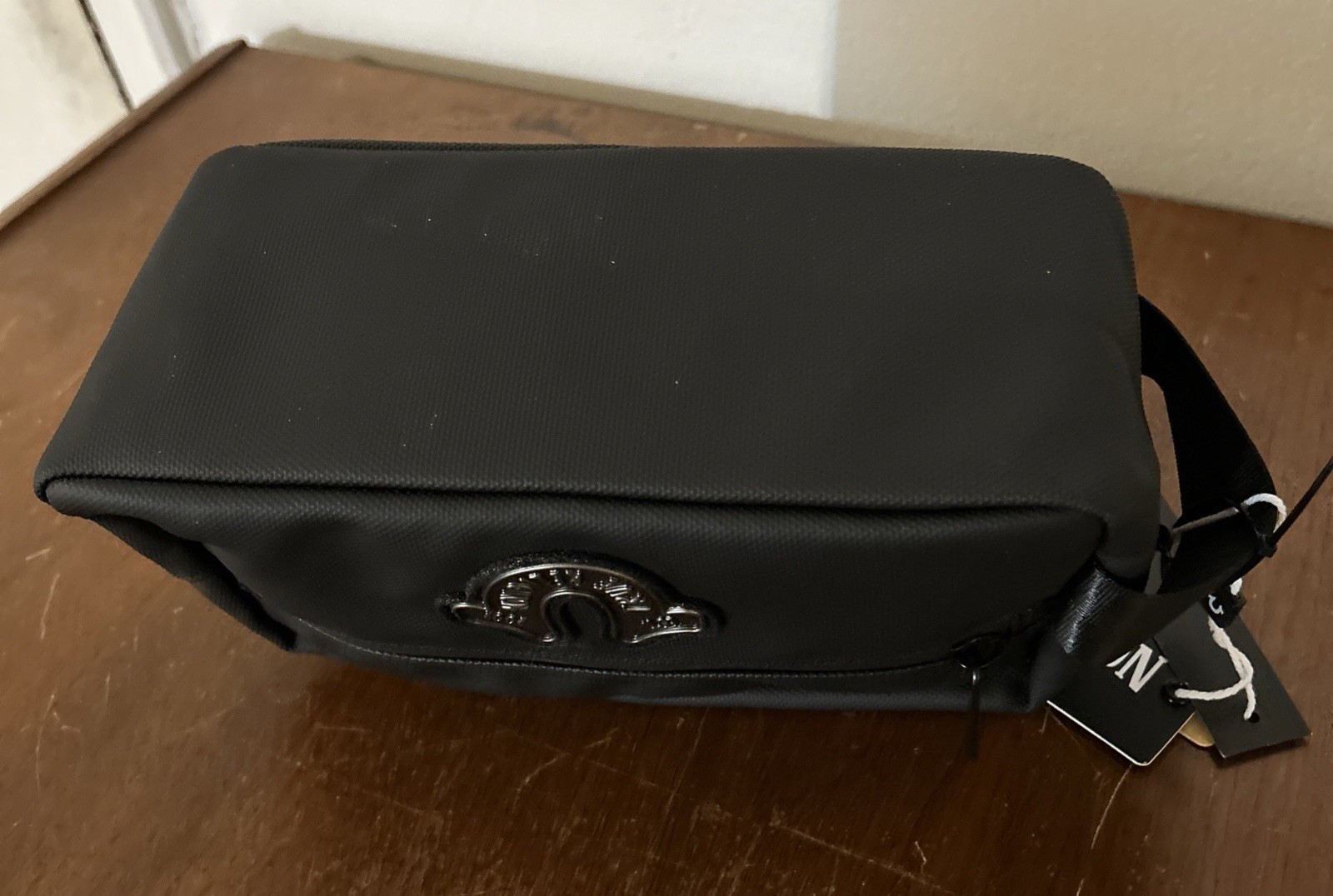 True Religion Men’s Toiletry Bag Black With Horseshoe Logo, 2 Travel Bottles NWT