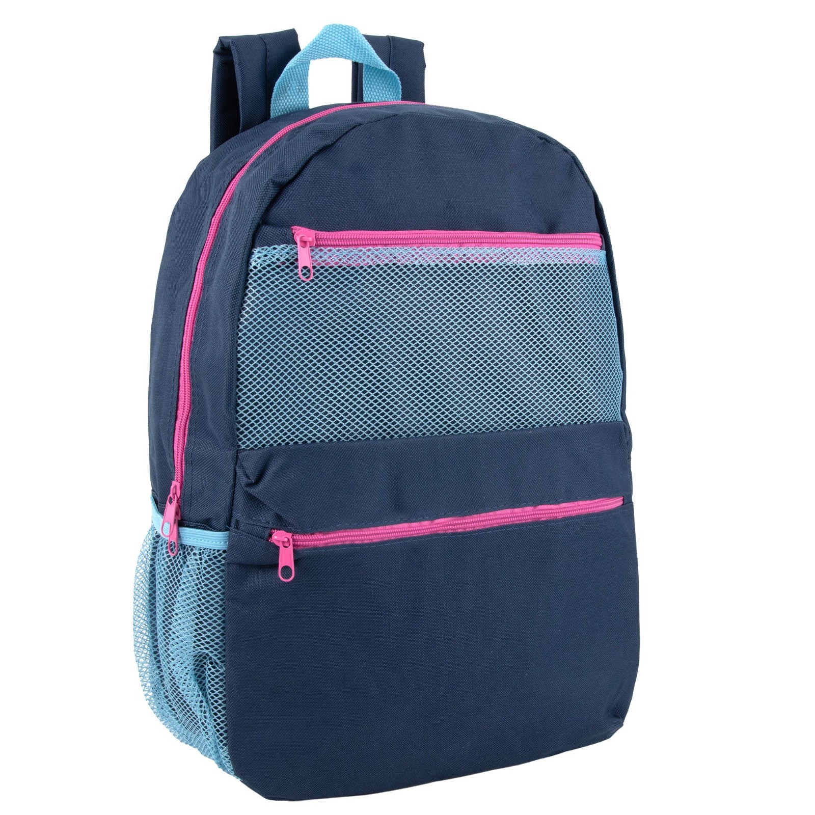 17-inch Trailmaker Double Front Pocket Backpack with Side Mesh Pockets Pak 24