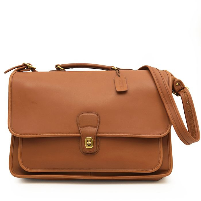Excellent Vintage Coach 5180 Metropolitan 2Way Briefcase Brown Leather