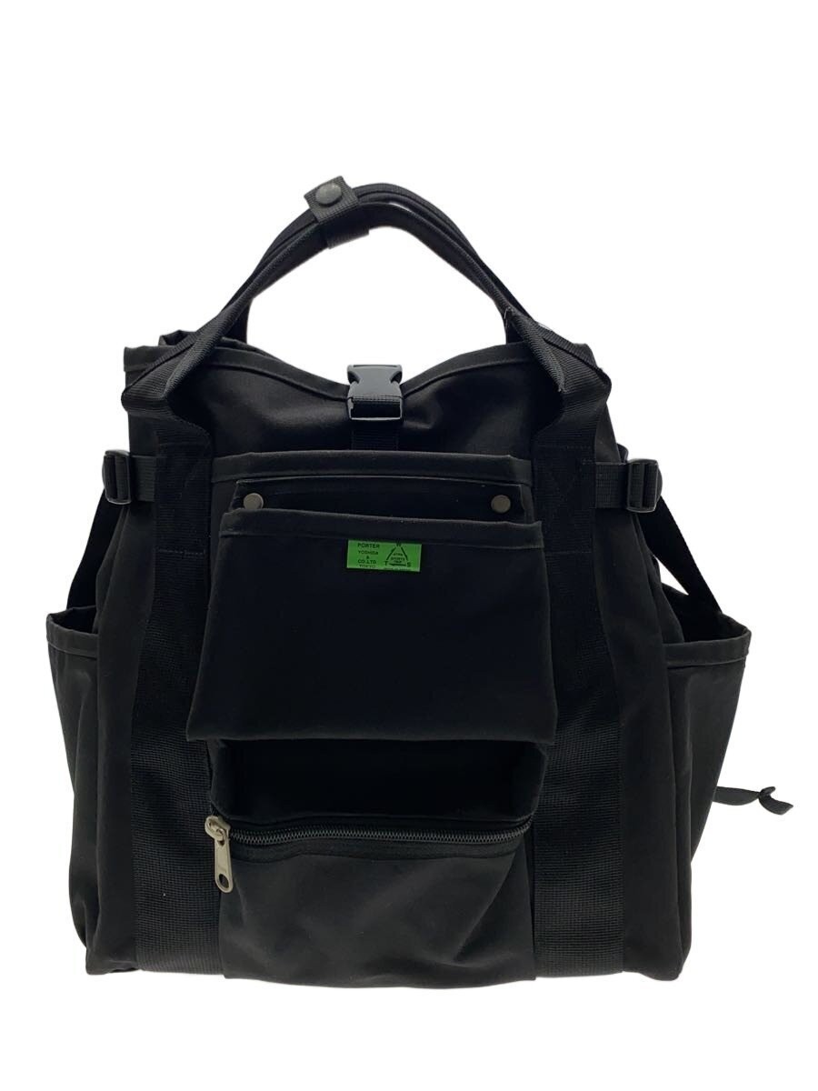 PORTER UNION Rucksack Nylon Black 14cm Depth 40cm Height 32cm Width