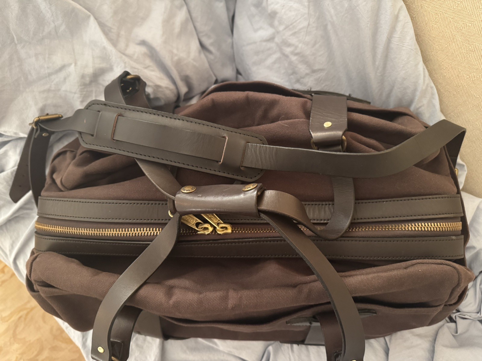 Filson Twill Duffle Bag | Dark Brown Style 248 (20x14x13)