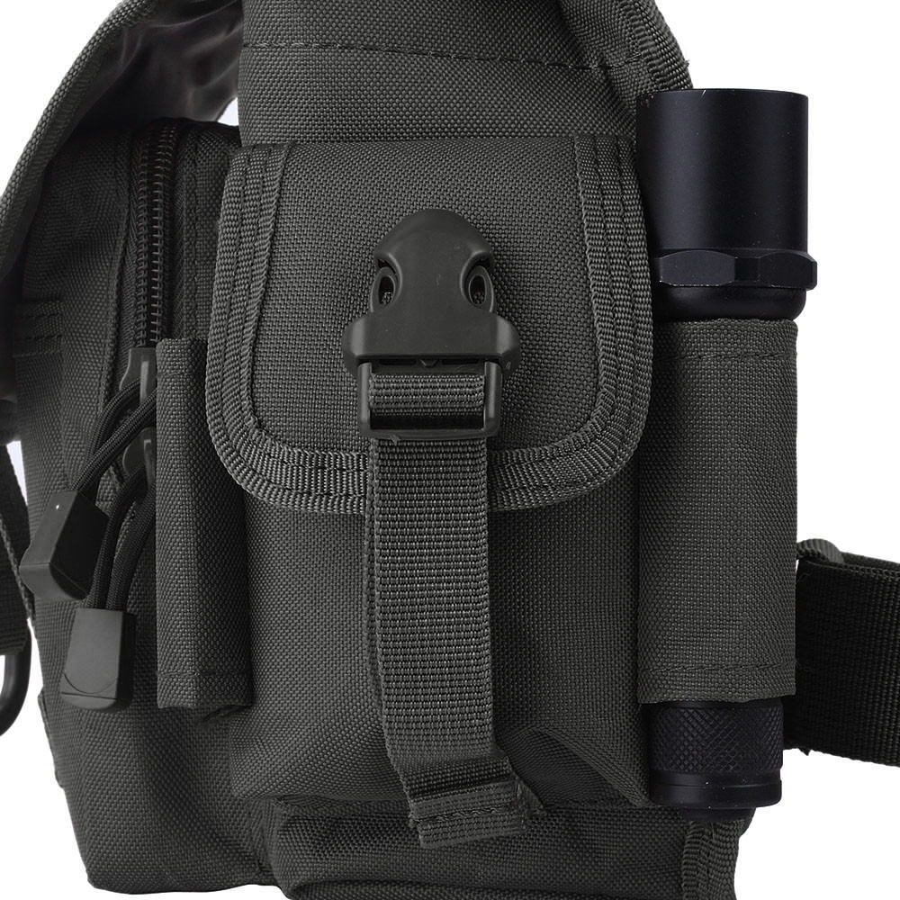 Mens Outdoor Adjustable Backpacks Drop Leg Bag Military Tactical Molle Pouch New