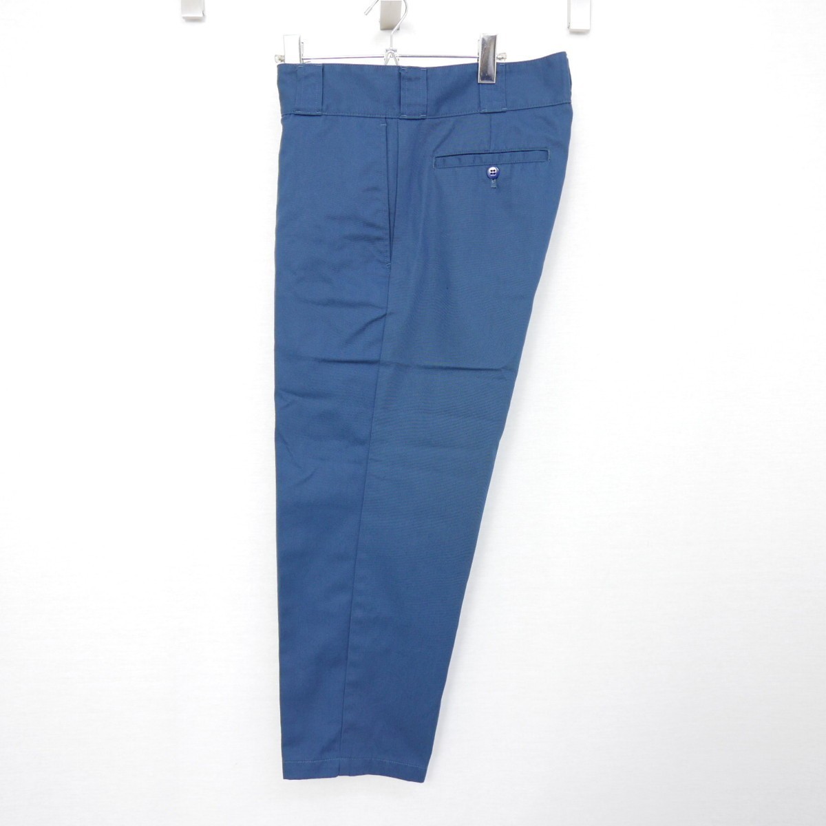 HEAD PORTER PLUS Cropped Pants Size M Blue Polyester Cotton Material Bottoms