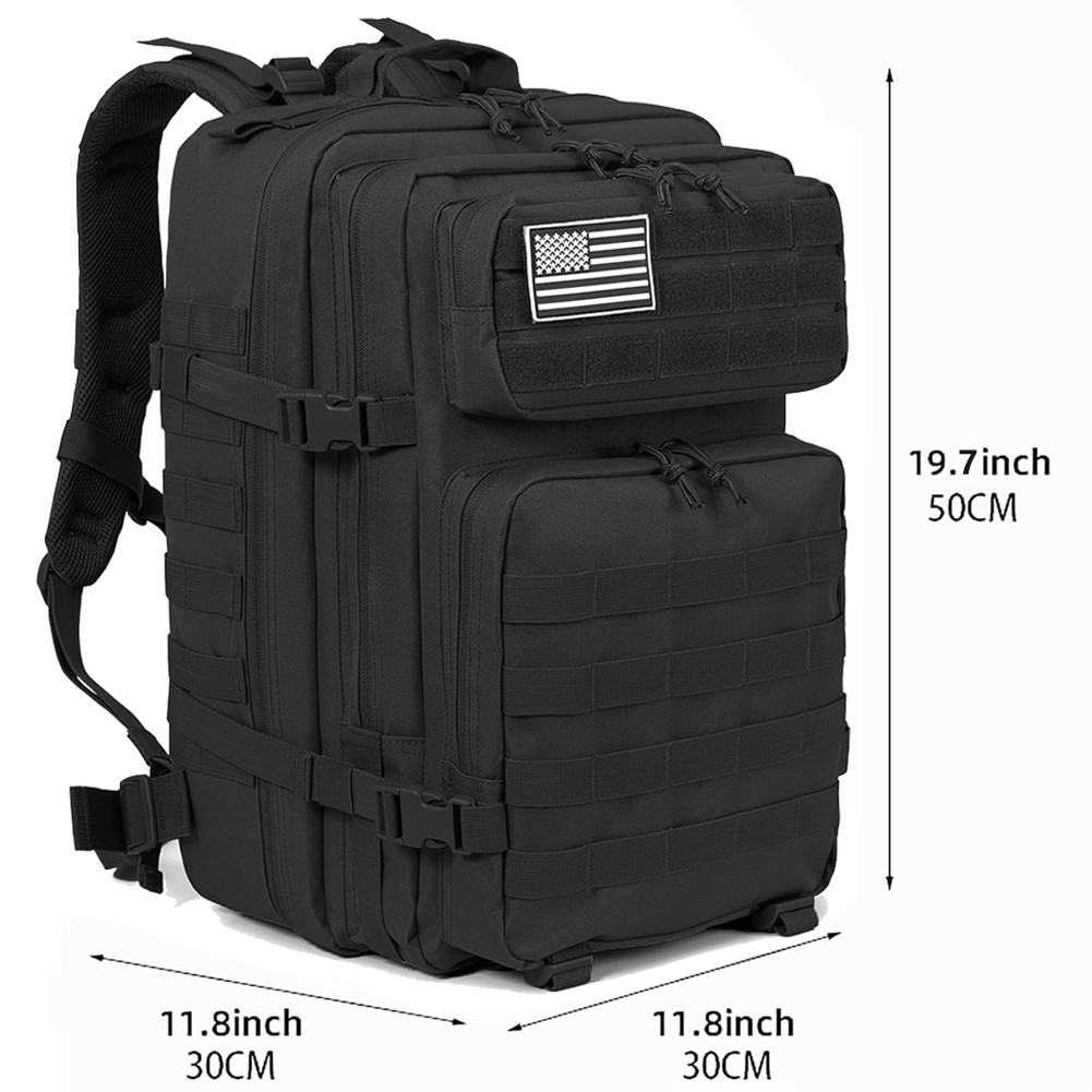 45L Large Military Tactical Backpack Army Molle Bag Rucksack 3 Day Assault Pack