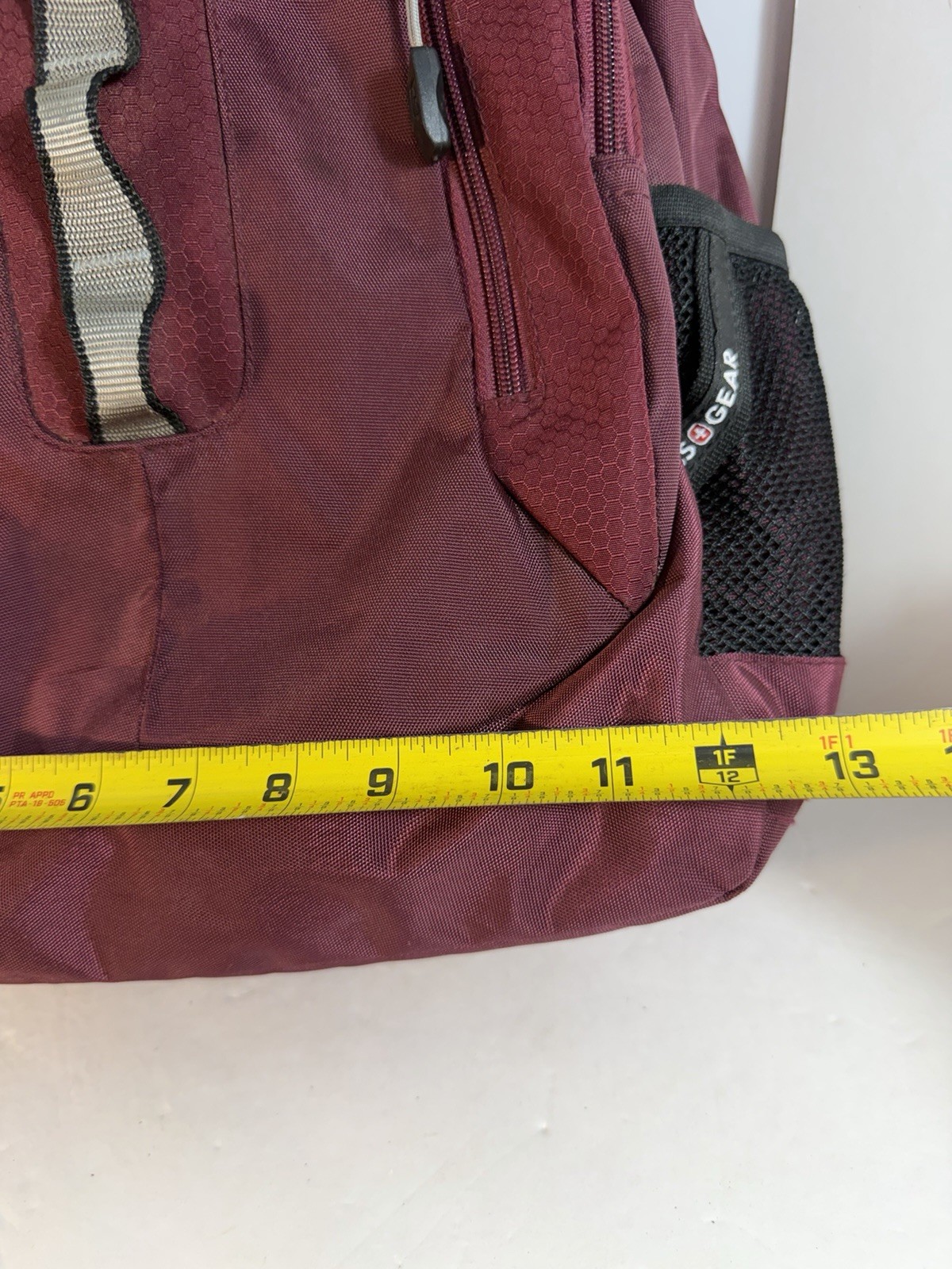 SwissGear Backpack Burgundy Laptop School Travel Bag Multiple Pockets
