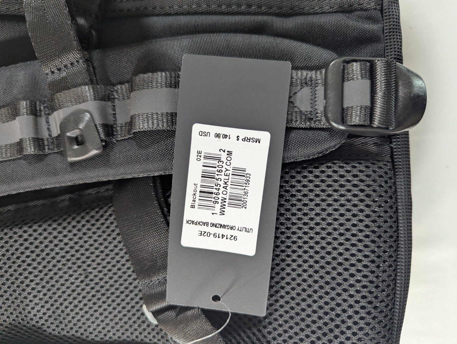 Oakley Utility Organizing Backpack Blackout Mens NWT Tactical Laptop
