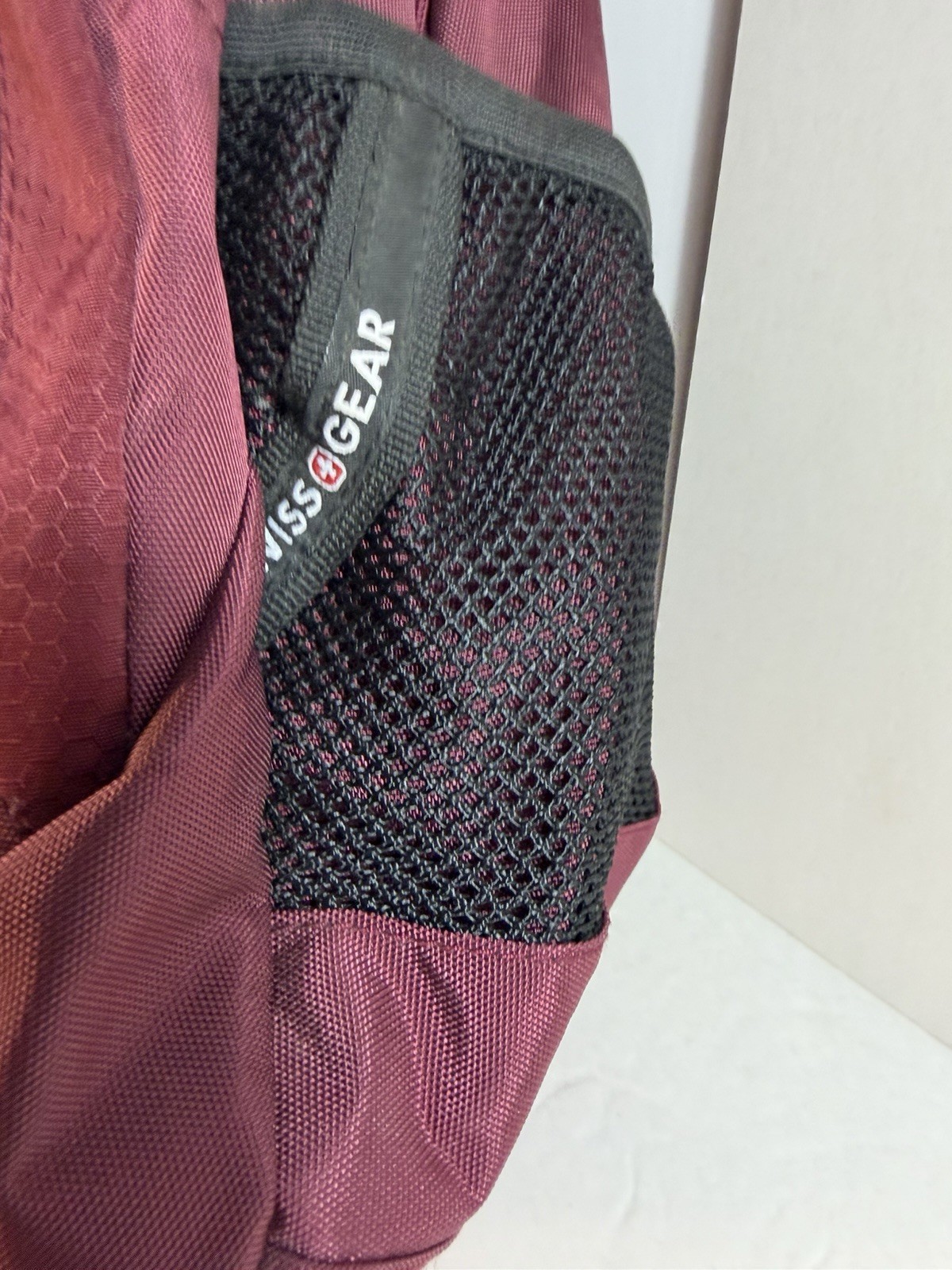 SwissGear Backpack Burgundy Laptop School Travel Bag Multiple Pockets