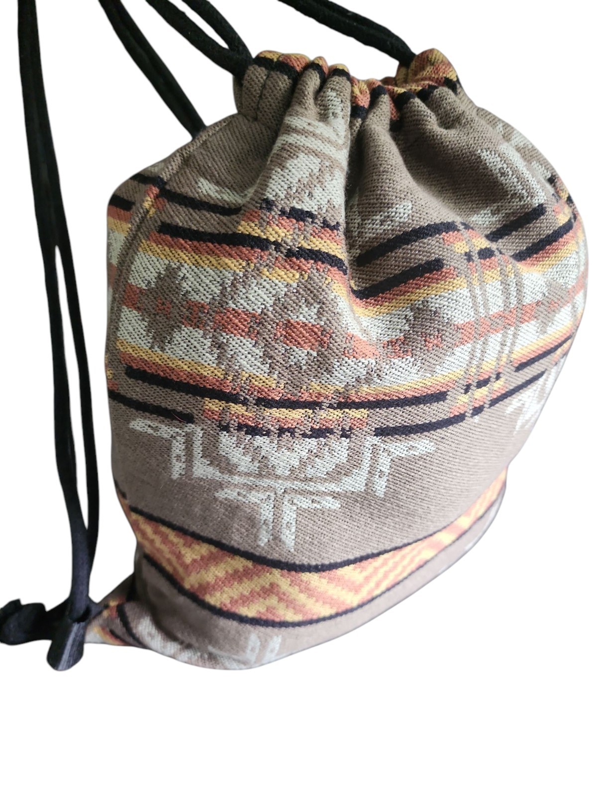 Drawstring Sack Pack Southwest Style Cotton Travel Backpack Foldable USA SELLER