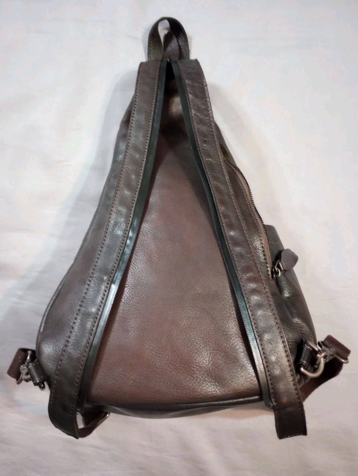 IVTG Genuine Leather Sling Bag Backpack Crossbody Chest Unisex