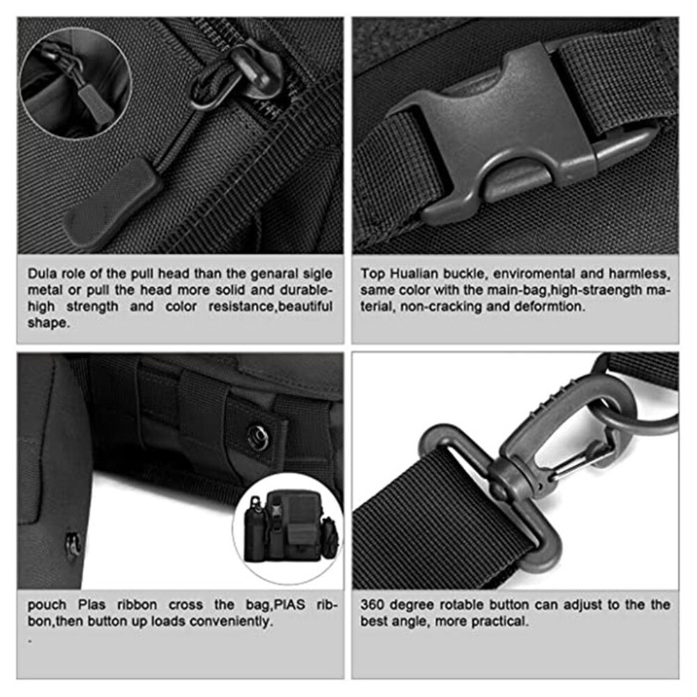 Tactical Messenger Shoulder Bag Military Crossbody Bag for Travel Daily Use Pack